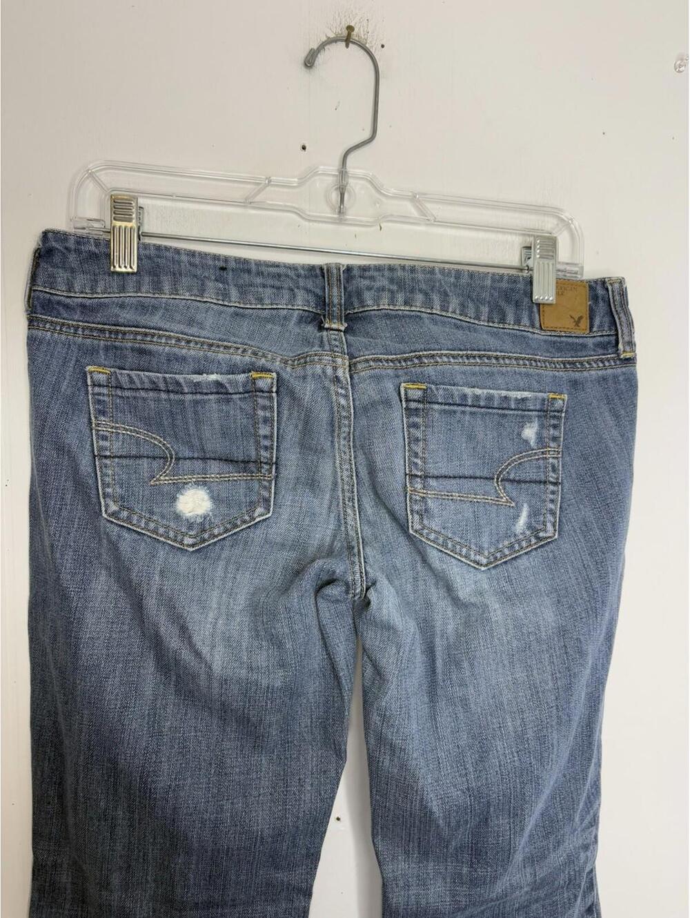 American Eagle Jeans Womens 4 Vintage Favorite Boyfriend Y2K Low Rise Ripped - Picture 10 of 13